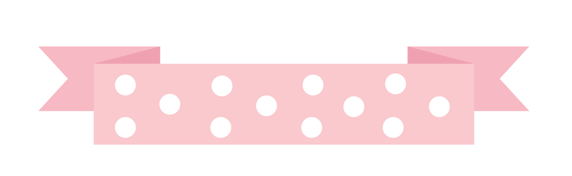 pastel ribbon banner illustration png