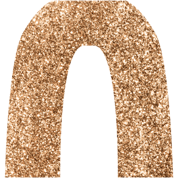 Modern golden boho ceramic vase. Transparent PNG clipart