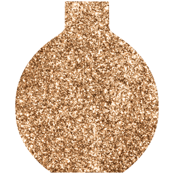 Modern golden boho ceramic vase. Transparent PNG clipart