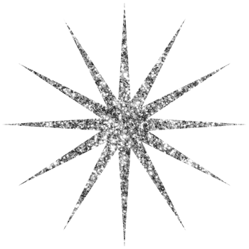 Shiny glitter star. Celestial element. Transparent PNG Clipart