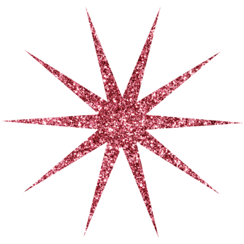 Shiny glitter star. Celestial element. Transparent PNG Clipart