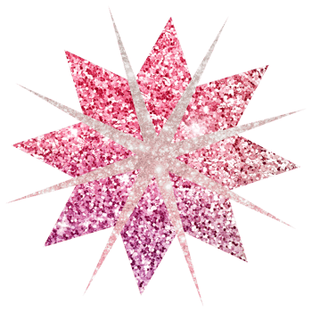 Shiny glitter star. Celestial element. Transparent PNG Clipart