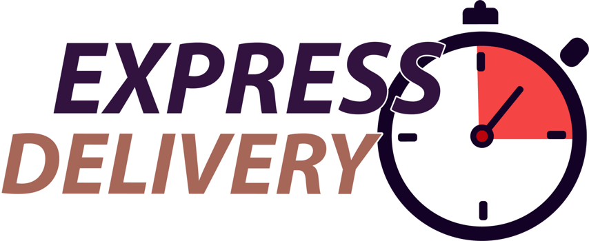Express delivery with stopwatch icon concept for service, order, fast, free and worldwide shipping. png