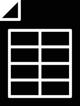 Spreadsheet Icon Style vector