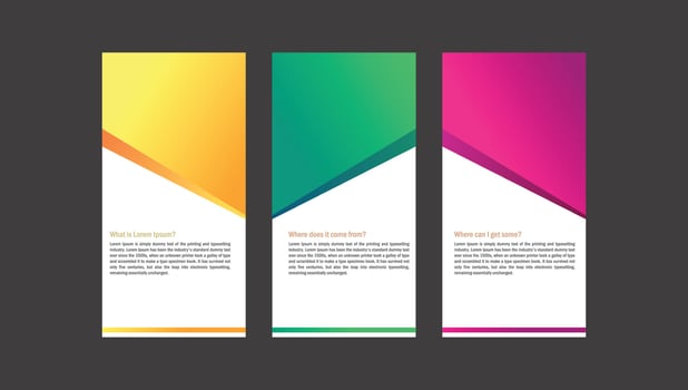 Abstract Vertical Banner Free Vector