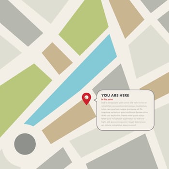 Location in a Map vector
