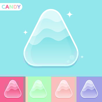 Set of Cute colourful candy, Vector, Illustration. vector