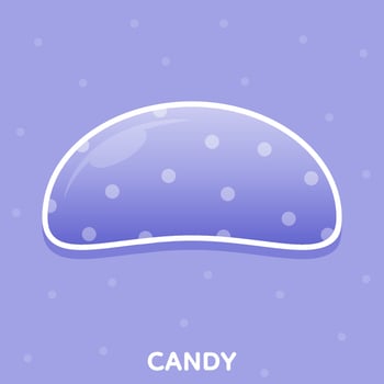 Cute Halloween candy, Vector, Illustration. vector