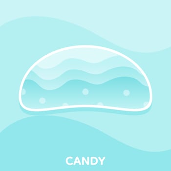 Cute Halloween candy, Vector, Illustration. vector