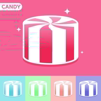 Set of Cute colourful candy, Vector, Illustration. vector