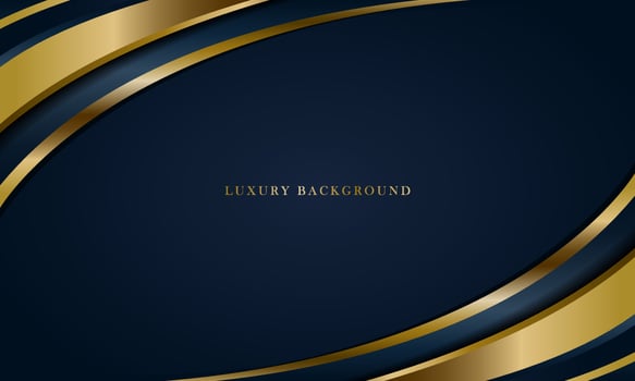 Luxury Navy Blue Background With a golden color combination. vector