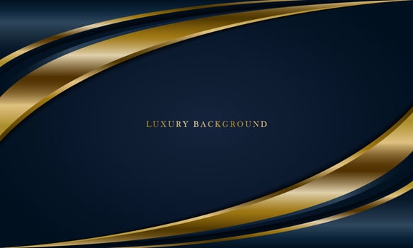 Luxury Navy Blue Background With a golden color combination. vector