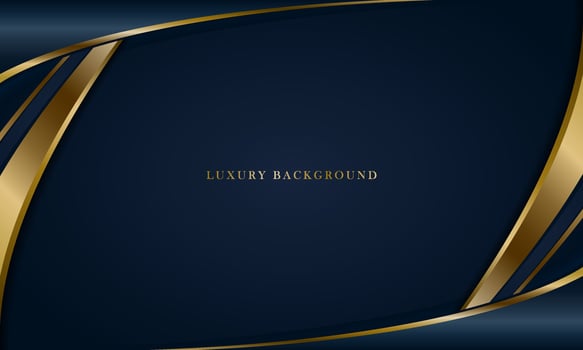 Luxury Navy Blue Background With a golden color combination. vector