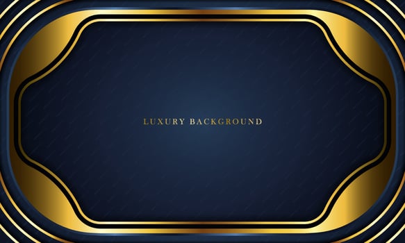 Luxury Dark Blue Background With a golden color combination, perfect for templates, brochures, business cards, banners or wallpapers. elegant design. vector