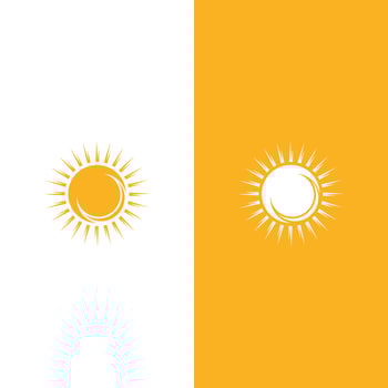 Creative sun concept logo illustration vector