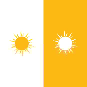 Creative sun concept logo illustration vector