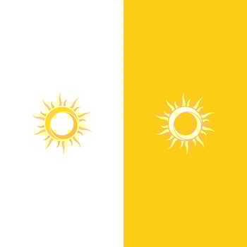 Creative sun concept logo illustration vector
