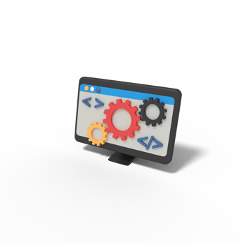 d illustration of web maintenance coding png