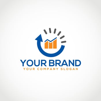 Financial Logo Illustration. Economic Logo Concept. Finance Logo Icon. vector