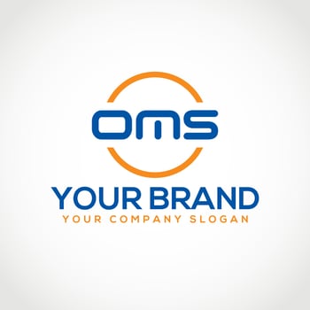 Abstract letter OMS. OM minimal logo design. OMS Vector letter logo. OM, OMS Initial letter logo. O and M monogram logo.