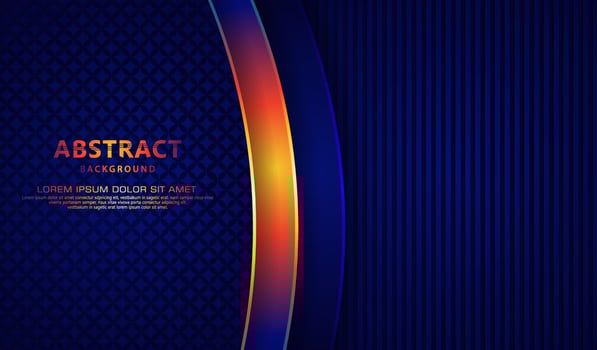 Luxury overlap layers abstract background with lines effect, realistic on textured dark background. vector illustration