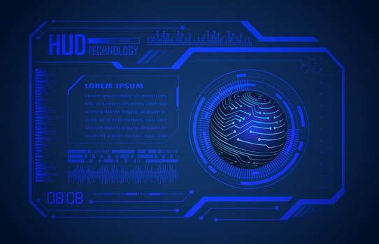 Modern Technology HUD Panel vector
