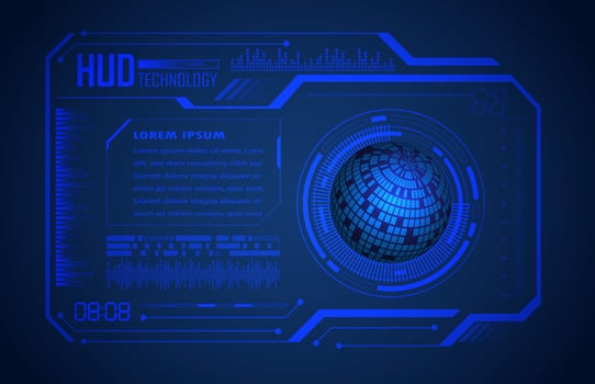 Modern Technology HUD Panel vector