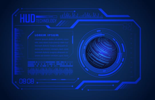 Modern Technology HUD Panel vector