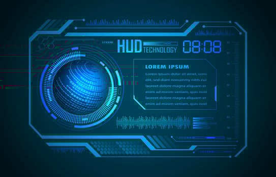 Modern Technology HUD Panel vector