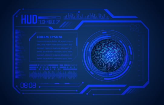 Modern Technology HUD Panel vector