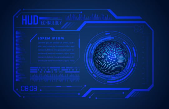 Modern Technology HUD Panel vector