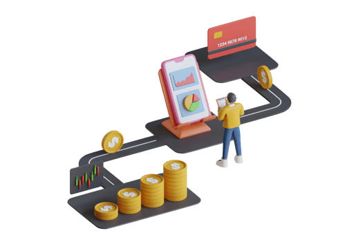 3d Dashboard and business finance report.  dollar golden coin, cash flow or money transfer concept, business and financial, money, income, investing, operating, financing and profit, png