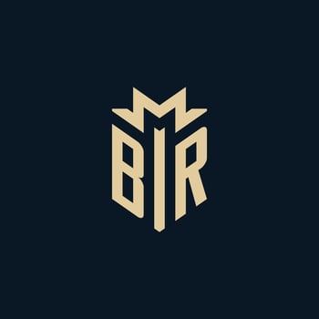 BR initial for law firm logo, lawyer logo, attorney logo design ideas vector