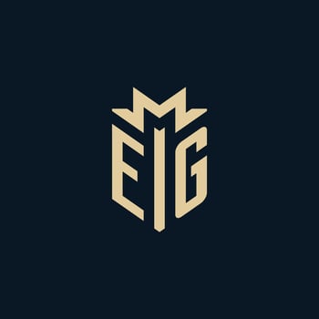 EG initial for law firm logo, lawyer logo, attorney logo design ideas vector