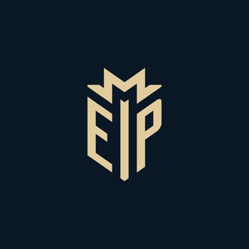 EP initial for law firm logo, lawyer logo, attorney logo design ideas vector