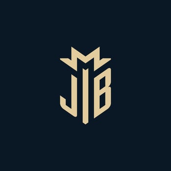 JB initial for law firm logo, lawyer logo, attorney logo design ideas vector