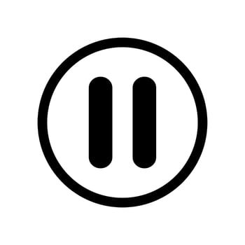 pause button icon vector