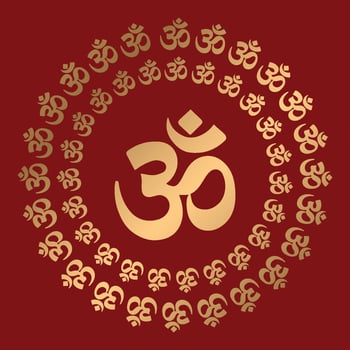 Om Hindu Symbol vector