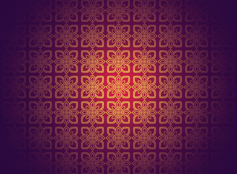 Beautiful golden floral pattern luxury background vector
