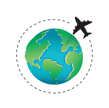 travel around the world icon symbol png