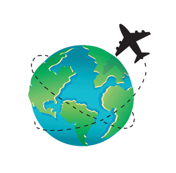travel around the world icon symbol png