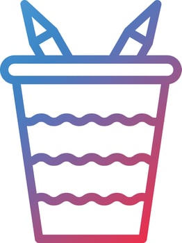 Pencil Case Icon Style vector