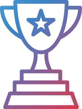 Trophy Icon Style vector
