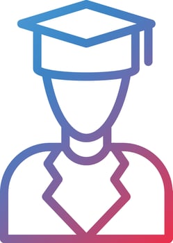 Professor Icon Style vector