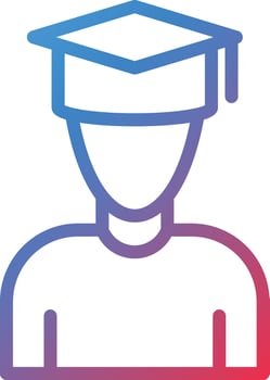 Student Icon Style vector