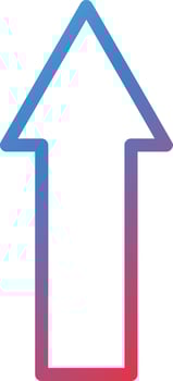 Up Arrow Icon Style vector