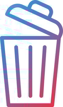 Delete Icon Style vector