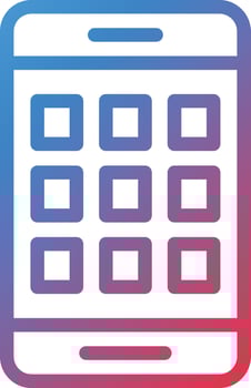 Smart Phone Icon Style vector