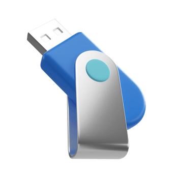 Flash Drive 3D Illustration Icon png
