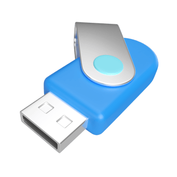 Flash Drive 3D Illustration Icon png